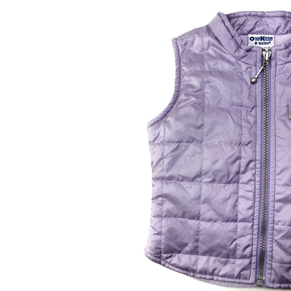 Vintage Osh Kosh Baby Girls Purple Quilted Vest 24 Months - Picture 2 of 8